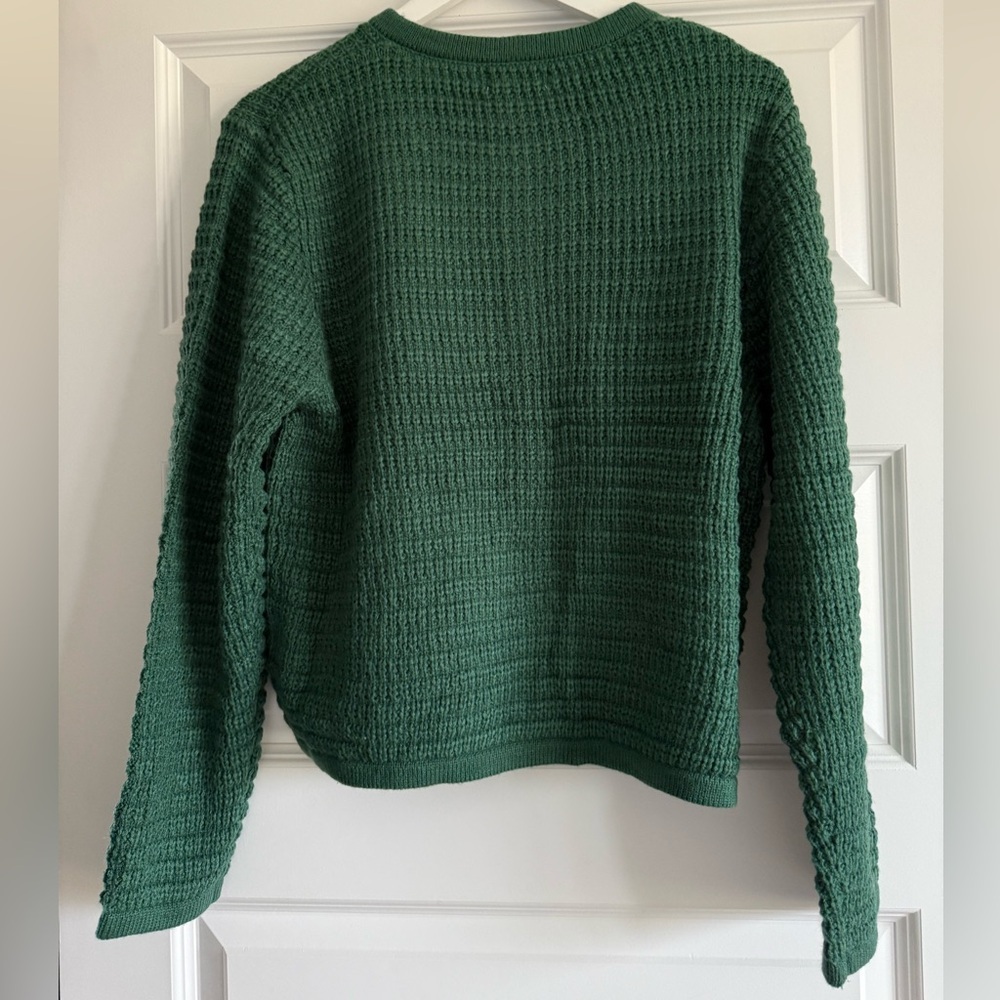 Listicle Dark Green Vintage Style Knit Cardigan Sweater NWT - Picture 10 of 12